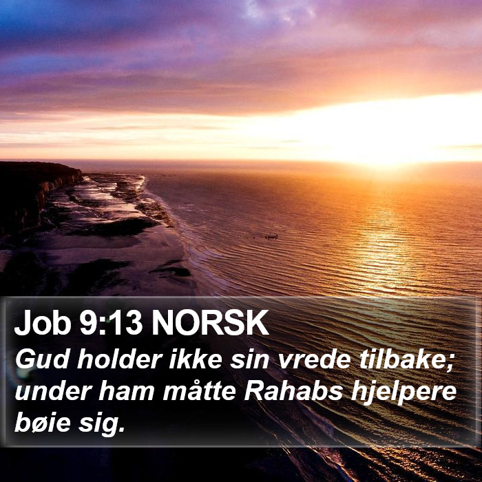 Job 9:13 NORSK Bible Study