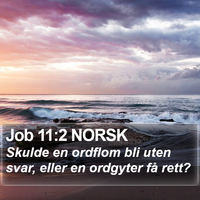 Job 11:2 NORSK Bible Study