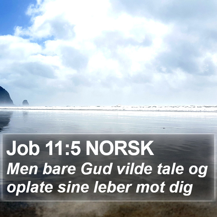 Job 11:5 NORSK Bible Study
