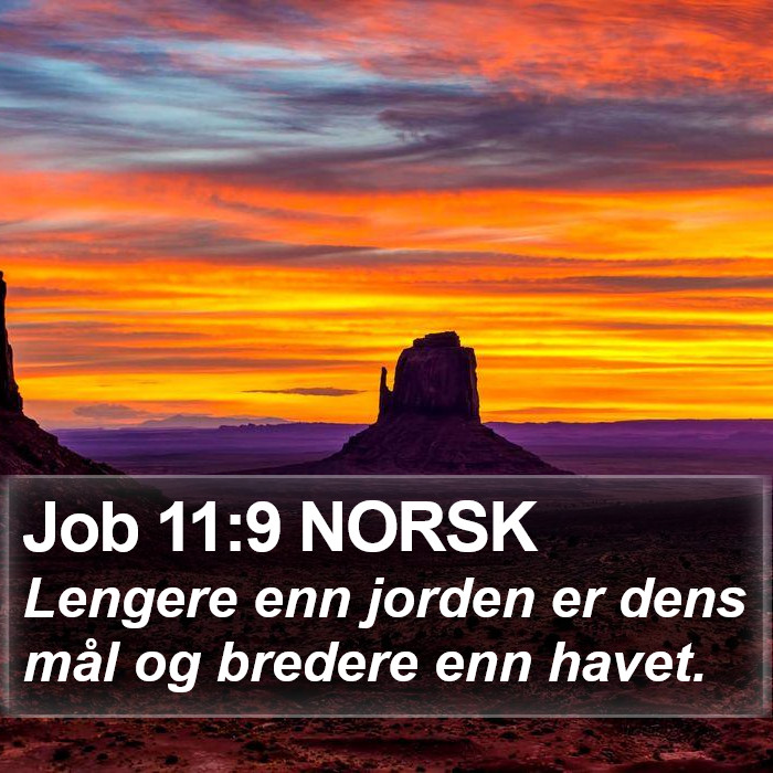 Job 11:9 NORSK Bible Study
