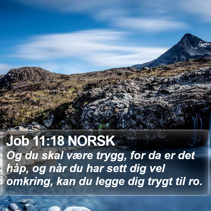 Job 11:18 NORSK Bible Study