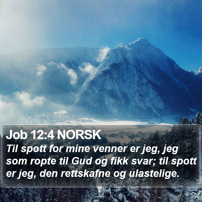 Job 12:4 NORSK Bible Study