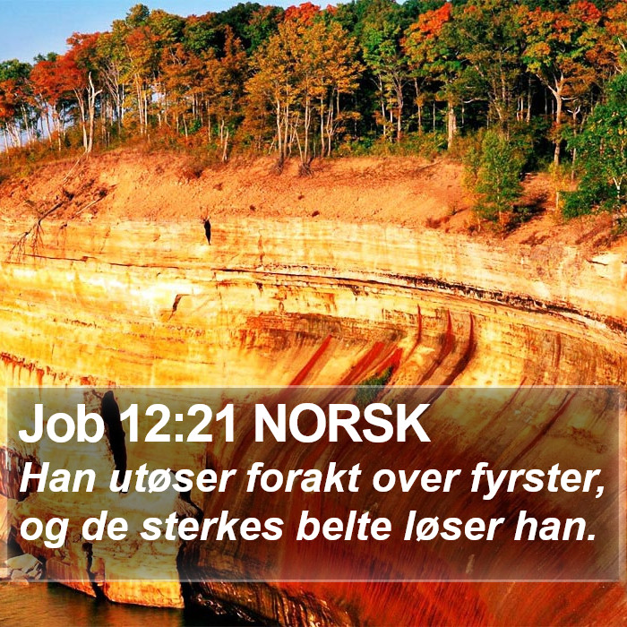 Job 12:21 NORSK Bible Study