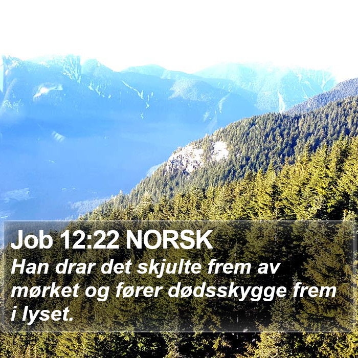Job 12:22 NORSK Bible Study