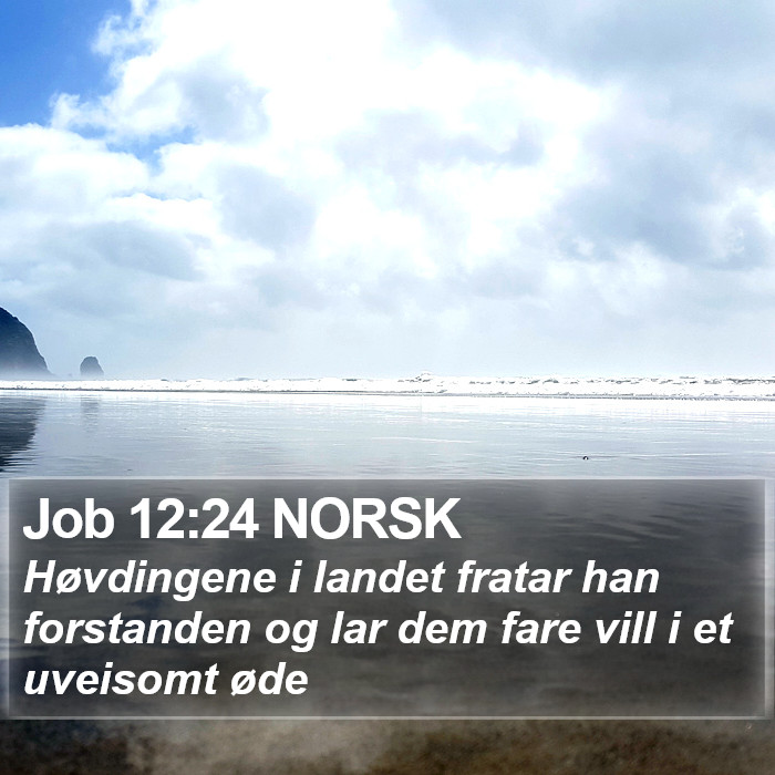Job 12:24 NORSK Bible Study