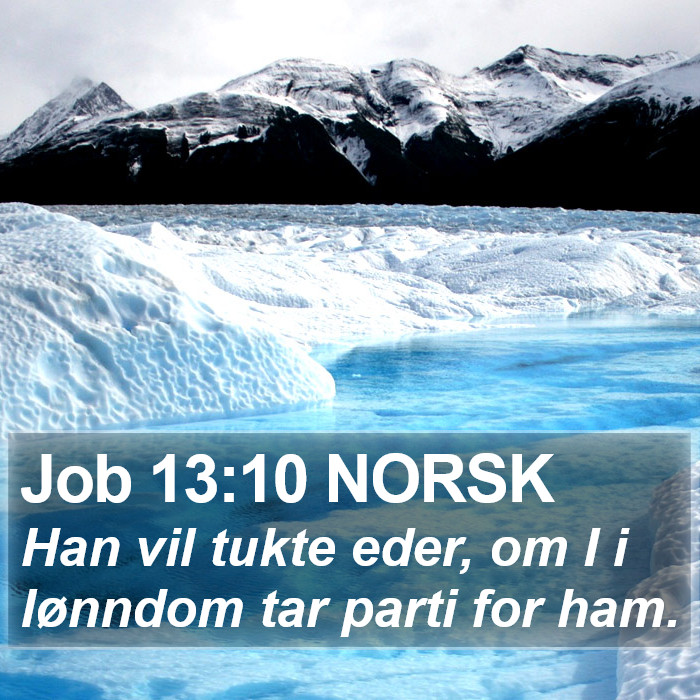 Job 13:10 NORSK Bible Study