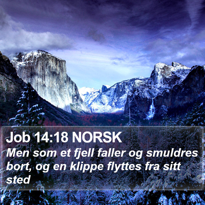 Job 14:18 NORSK Bible Study