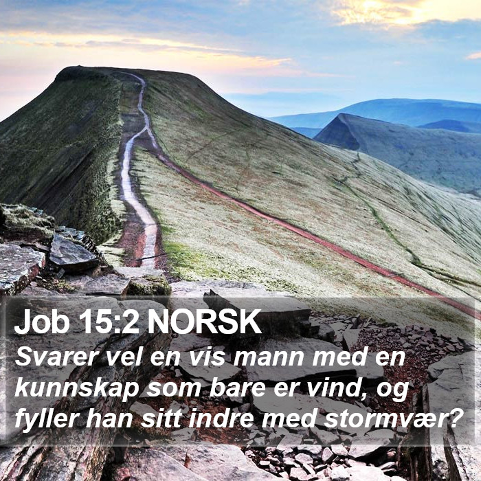 Job 15:2 NORSK Bible Study