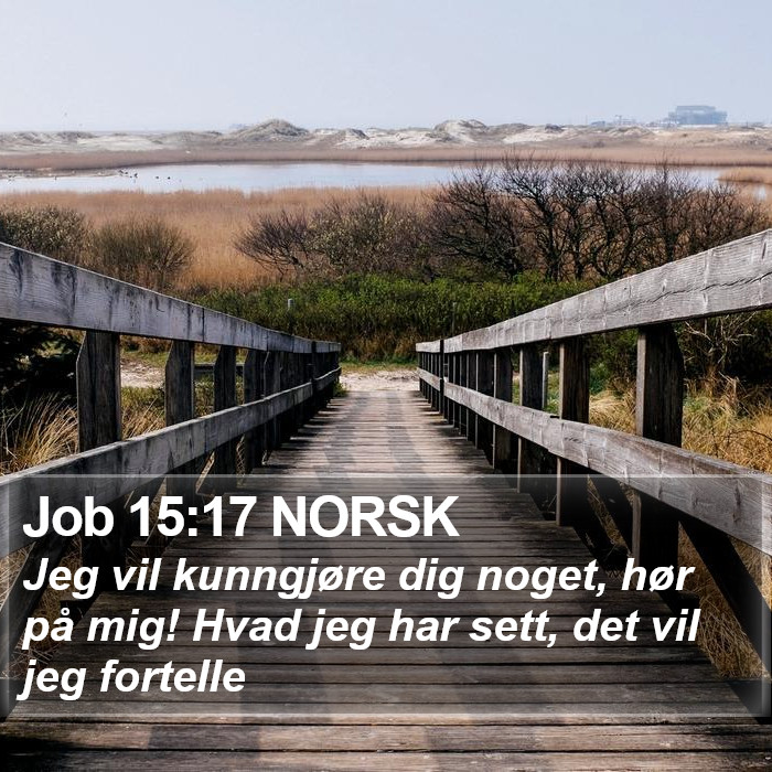 Job 15:17 NORSK Bible Study