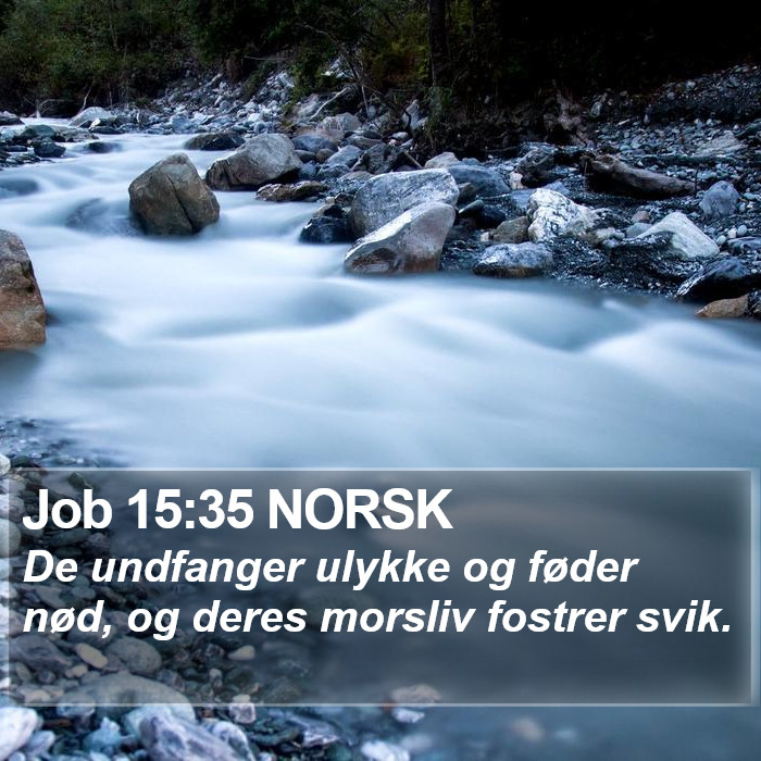 Job 15:35 NORSK Bible Study