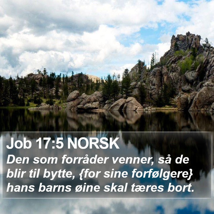 Job 17:5 NORSK Bible Study