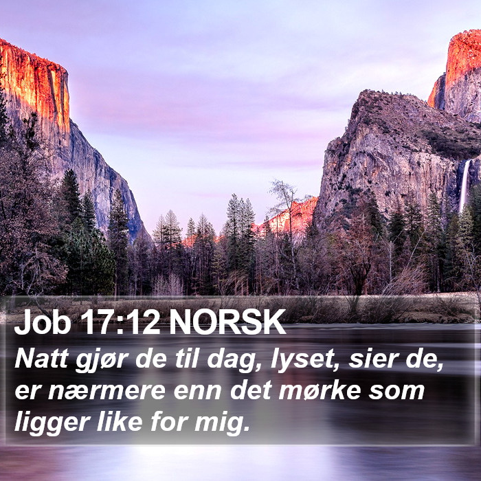 Job 17:12 NORSK Bible Study