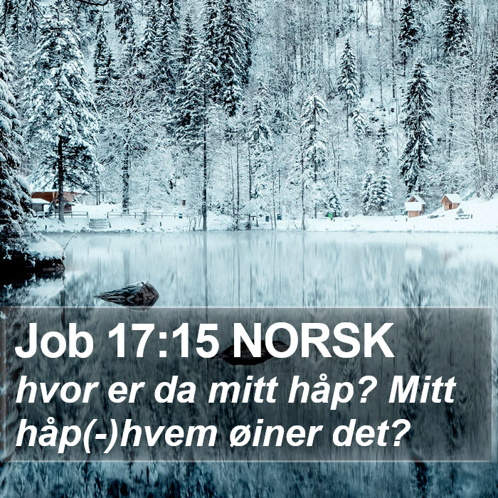 Job 17:15 NORSK Bible Study