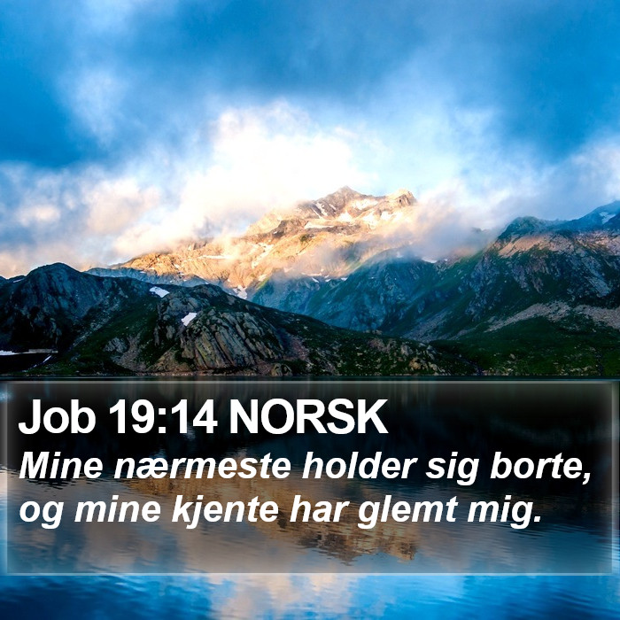 Job 19:14 NORSK Bible Study