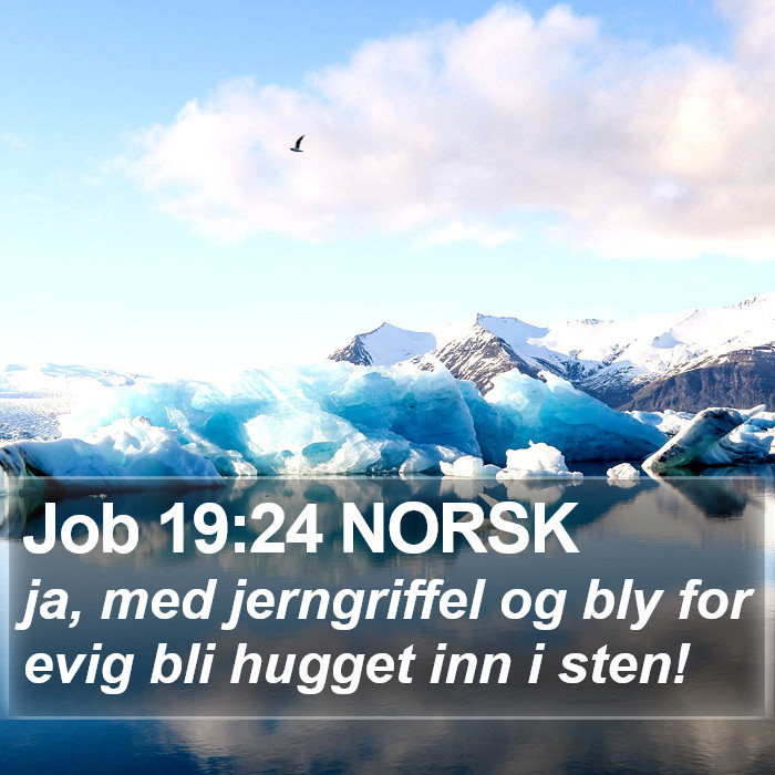 Job 19:24 NORSK Bible Study