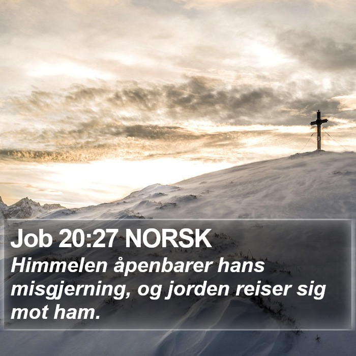 Job 20:27 NORSK Bible Study