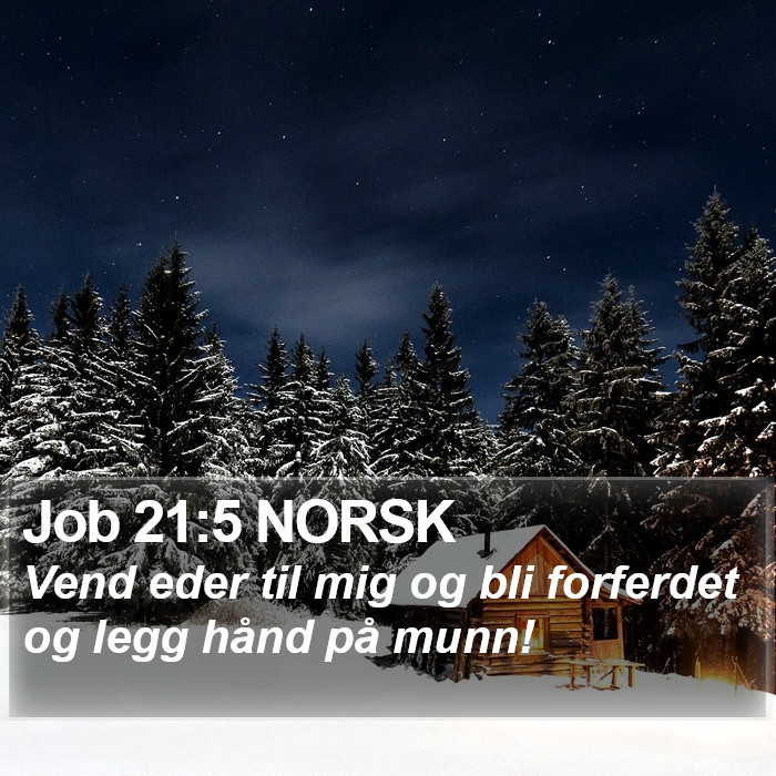 Job 21:5 NORSK Bible Study