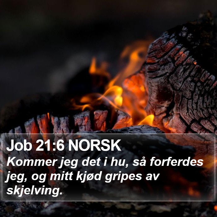 Job 21:6 NORSK Bible Study