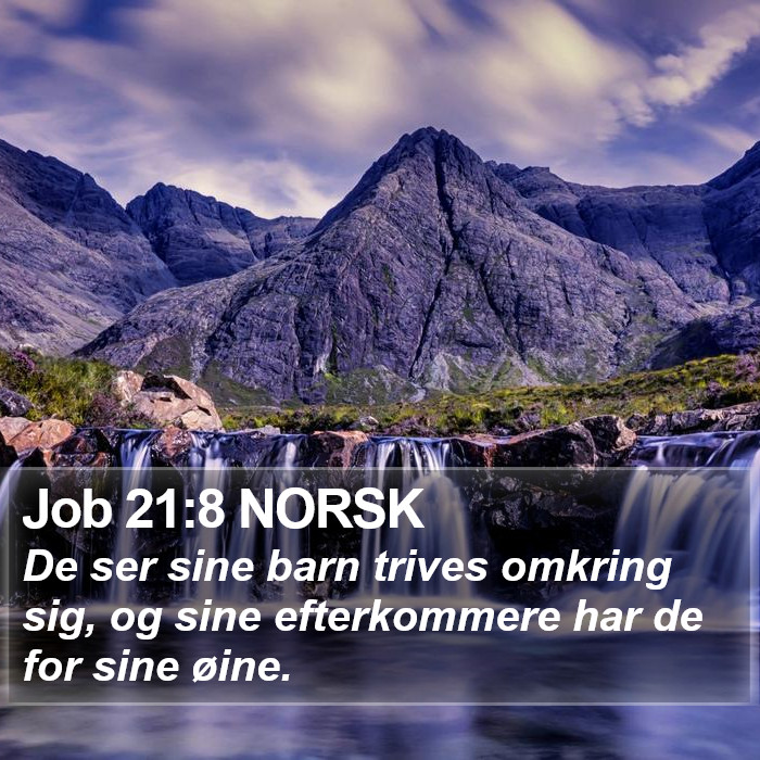 Job 21:8 NORSK Bible Study