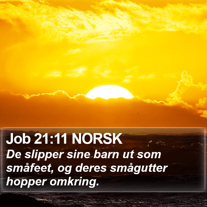 Job 21:11 NORSK Bible Study