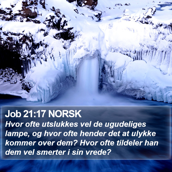 Job 21:17 NORSK Bible Study