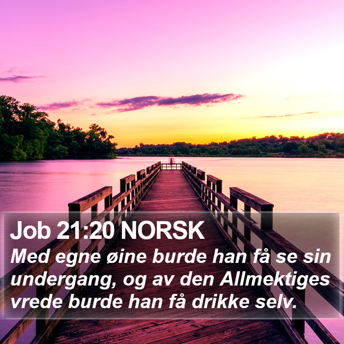 Job 21:20 NORSK Bible Study