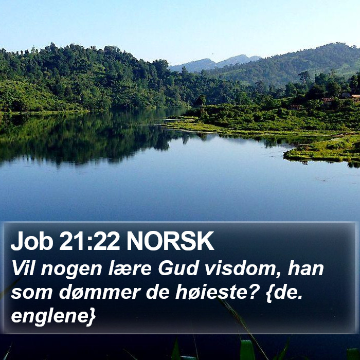 Job 21:22 NORSK Bible Study