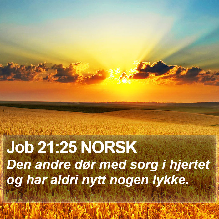 Job 21:25 NORSK Bible Study