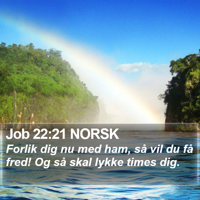 Job 22:21 NORSK Bible Study