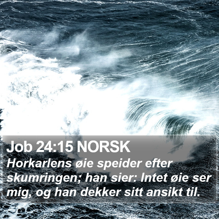 Job 24:15 NORSK Bible Study