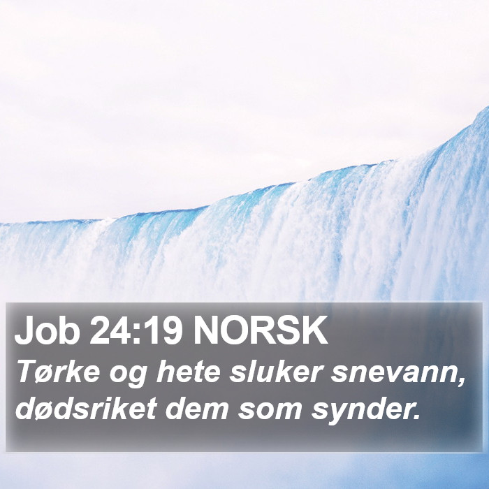 Job 24:19 NORSK Bible Study