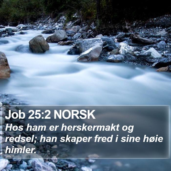 Job 25:2 NORSK Bible Study