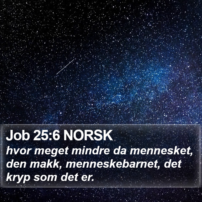 Job 25:6 NORSK Bible Study