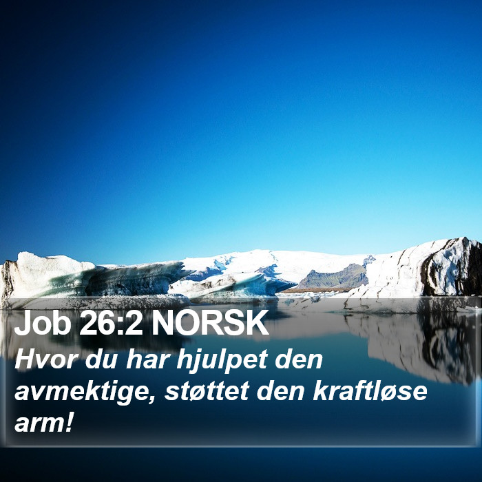 Job 26:2 NORSK Bible Study