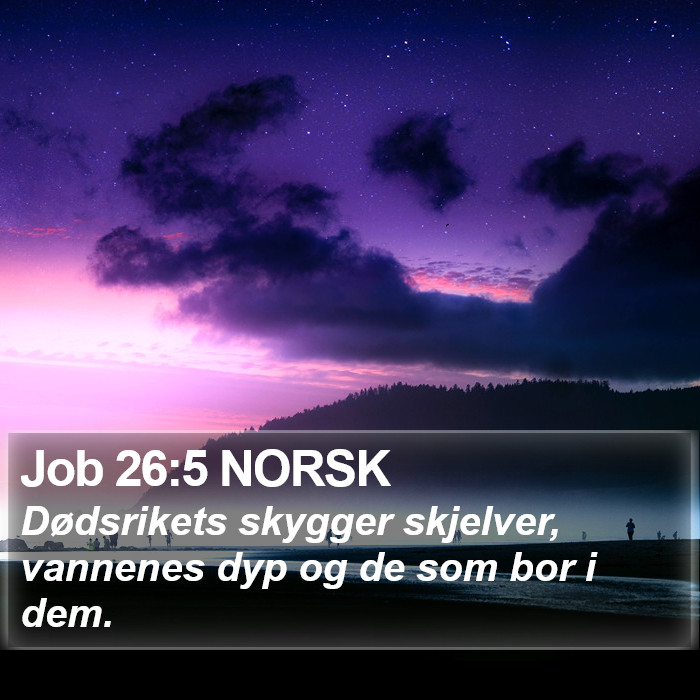 Job 26:5 NORSK Bible Study