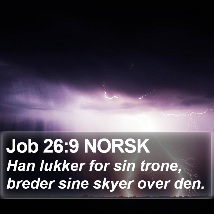 Job 26:9 NORSK Bible Study