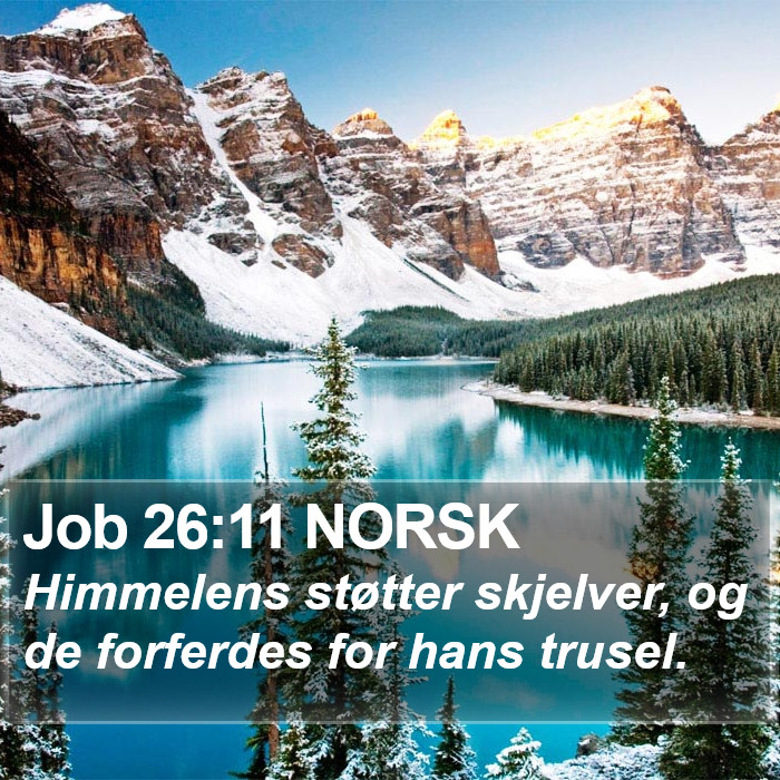 Job 26:11 NORSK Bible Study