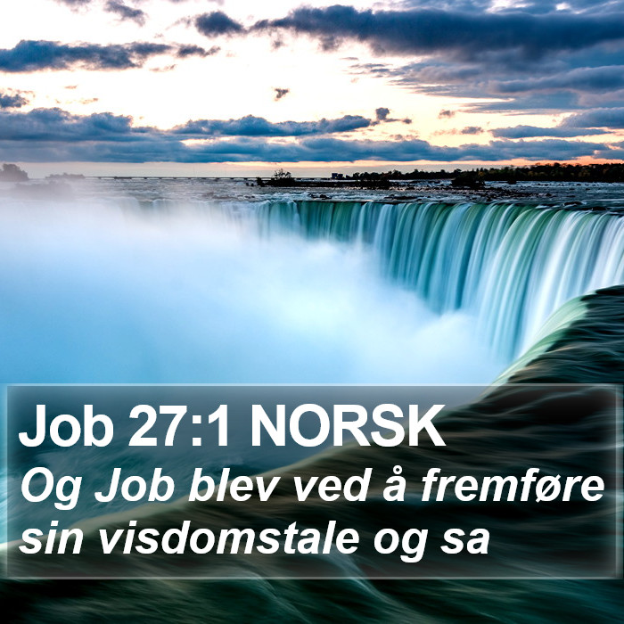 Job 27:1 NORSK Bible Study