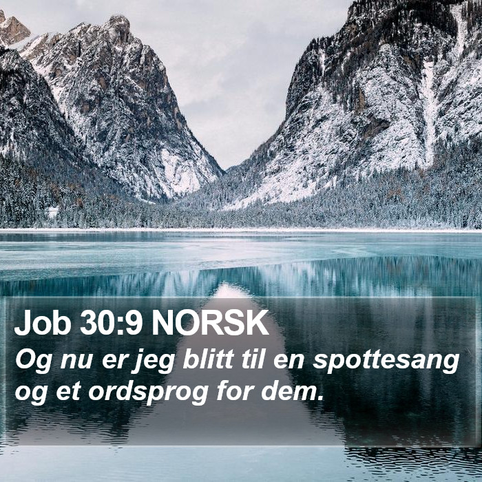 Job 30:9 NORSK Bible Study