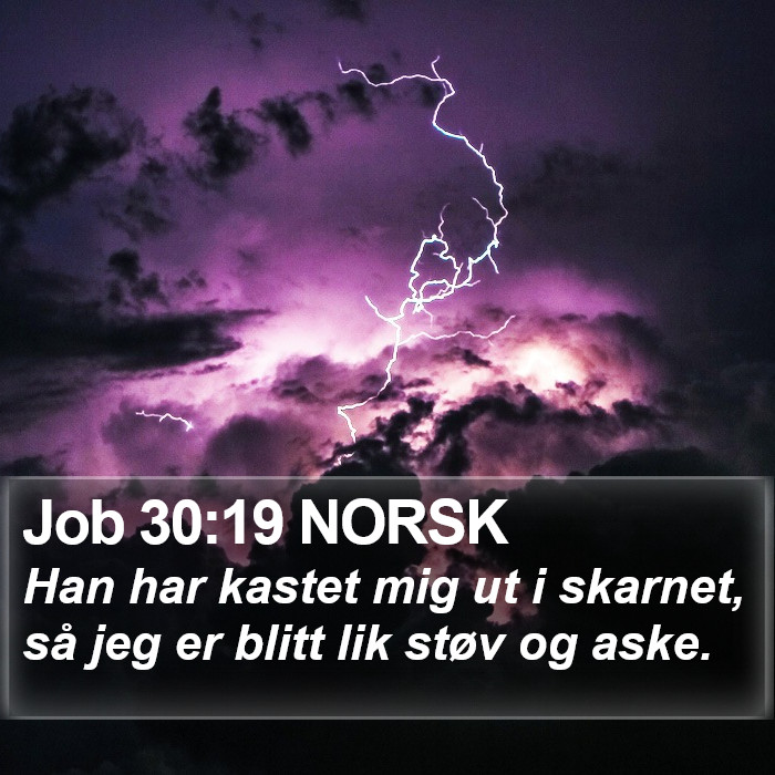 Job 30:19 NORSK Bible Study