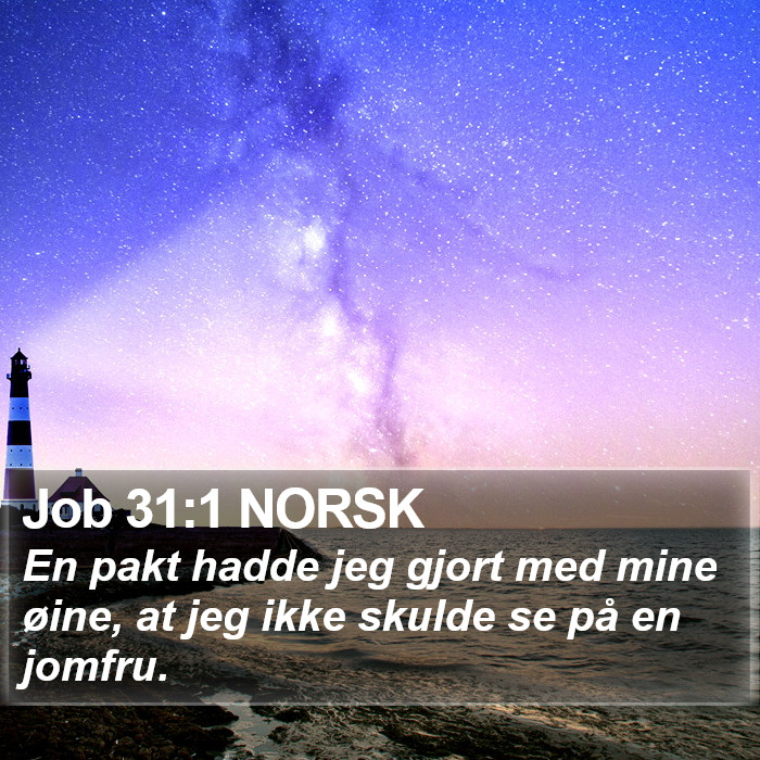 Job 31:1 NORSK Bible Study