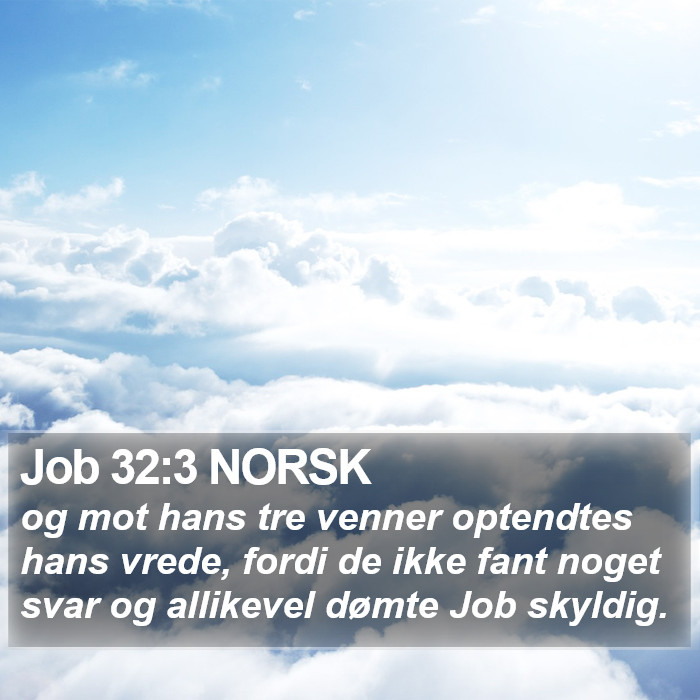 Job 32:3 NORSK Bible Study