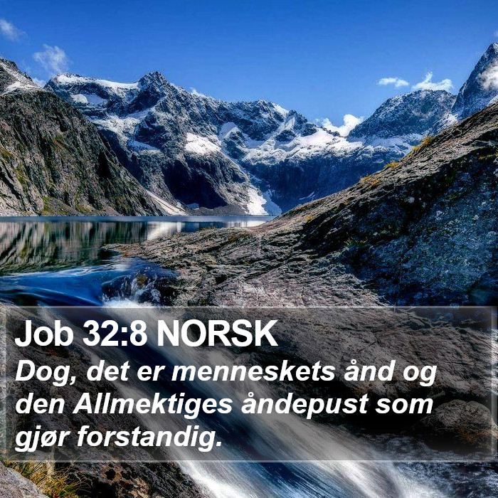 Job 32:8 NORSK Bible Study