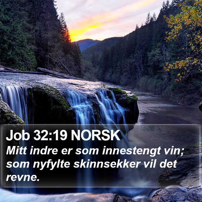 Job 32:19 NORSK Bible Study