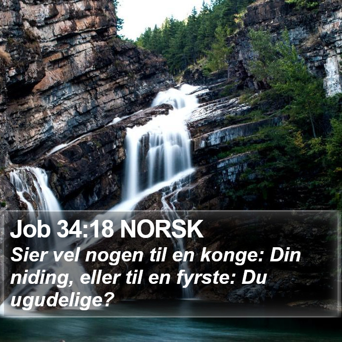 Job 34:18 NORSK Bible Study