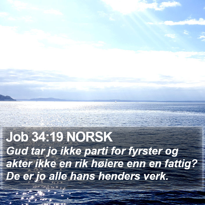Job 34:19 NORSK Bible Study
