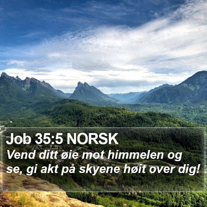 Job 35:5 NORSK Bible Study