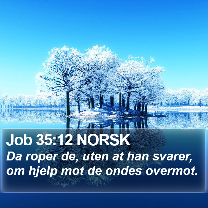 Job 35:12 NORSK Bible Study