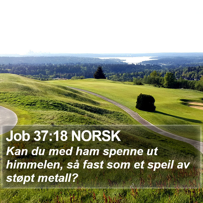 Job 37:18 NORSK Bible Study