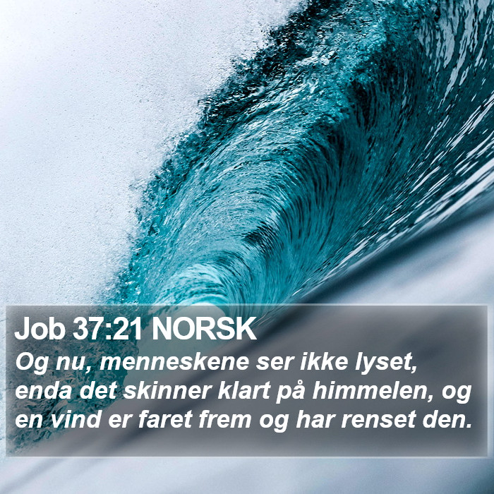 Job 37:21 NORSK Bible Study